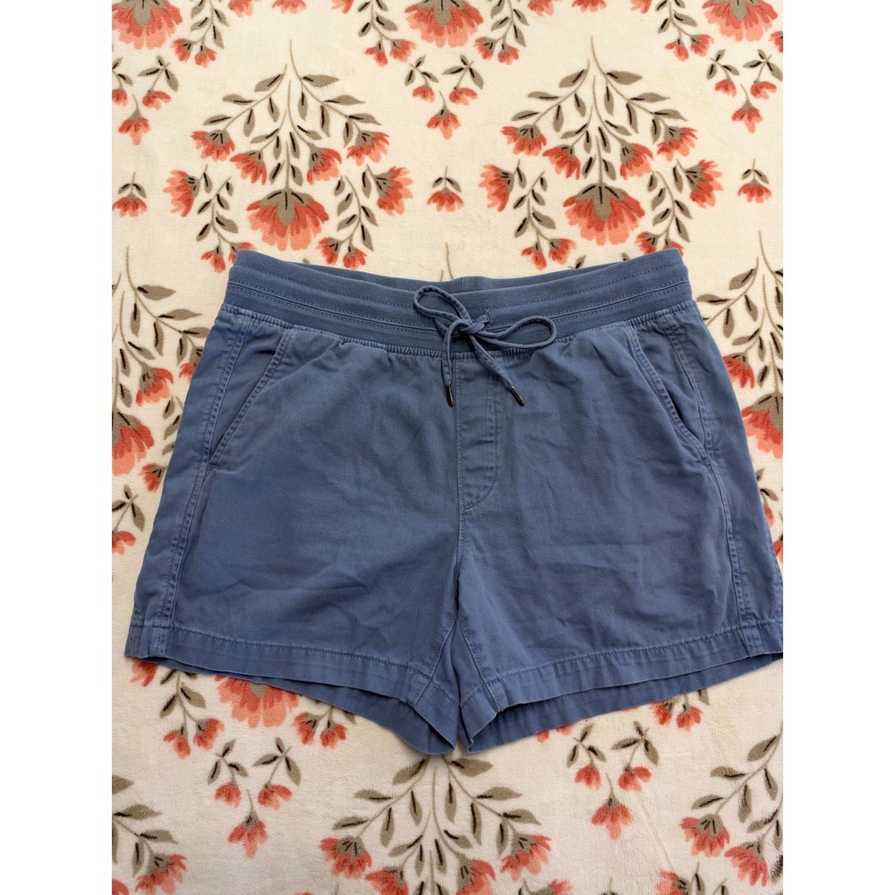 Orvis Classic Collection Blue Drawstring Elastic Waist Shorts Medium 1752052